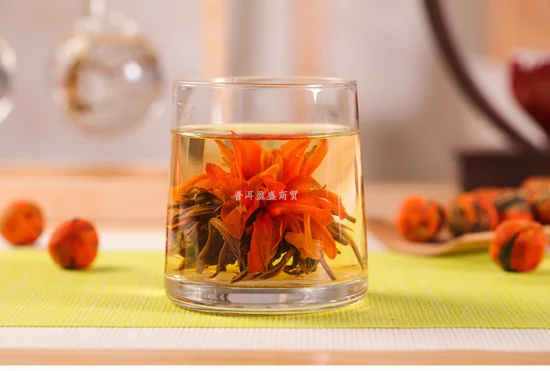 Chá chinês de alta qualidade de bola de flores artesanais chá chinês chá preto