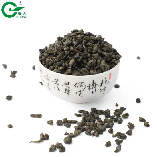Fabricante de chá chinês pólvora chá verde 3505AAA chá verde pérola