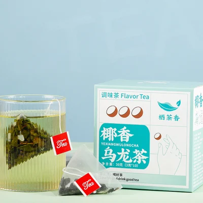 Produtos de chá saudáveis ​​de alta qualidade Chá Oolong de coco em caixa