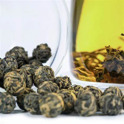 Bolas de chá de jasmim orgânico premium mais vendidas para processamento em massa de chá verde